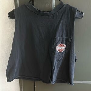 Harley Davidson Crop Muscle Tank